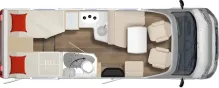 Grundriss Tag Bürstner B66 TD 690 - Lyseo MODELL 2026 !!!