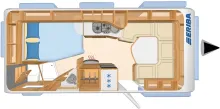 Grundriss Tag Hymer Eriba Eriba Nova S 545 Klima,Mover,Leder,Solar,ALDE