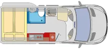 Grundriss Tag Pössl Roadstar XT Mercedes Verfügbar ab Ende Juli