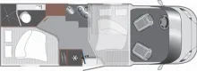 Grundriss Tag LMC Tourer H 634 - SOMA CAMP Magnetic Ed. Ford