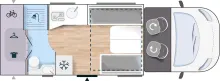 Grundriss Tag Challenger Graphite 260 Premium Arctic LithiumTV Gastankfl.
