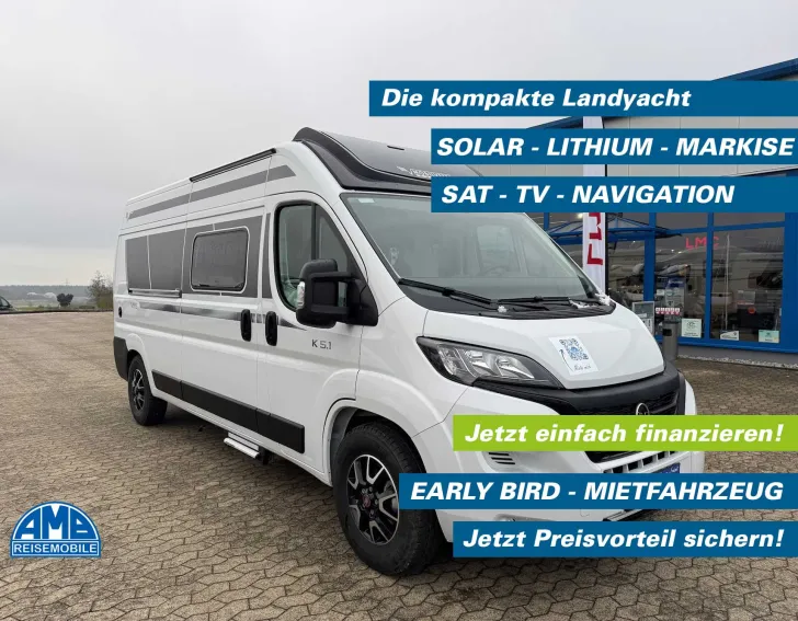 Fahrzeugbild Mobilvetta VAN ADMIRAL K 5.1, SAT, TV, AHK, SOLAR, ..... #1
