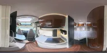 360° Innenansicht Mobilvetta VAN ADMIRAL K 5.1, SAT, TV, AHK, SOLAR, .....
