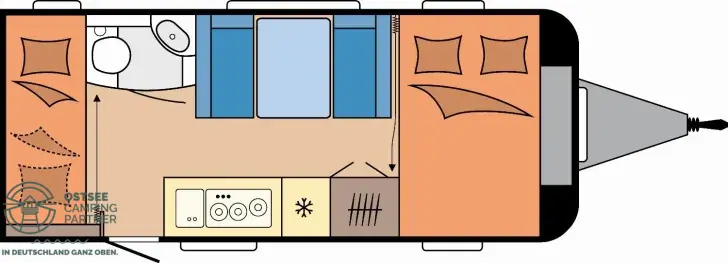 Grundriss Tag Hobby De Luxe 490 KMF ab 4,99% finanzieren