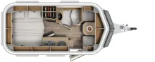 Grundriss Tag Hymer Eriba Touring 430 Tango Red Edition