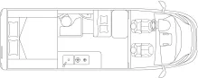 Grundriss Tag Laika Kosmo 6.4 *Solar*SAT+TV*AHK*