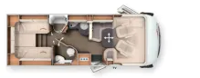 Grundriss Tag Carthago c-tourer I 149 LE Lithium / Luftfederung HA