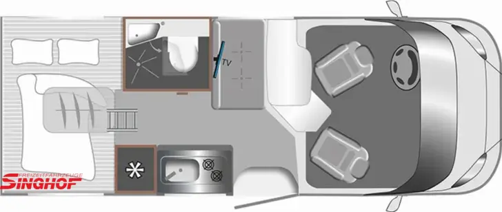 Grundriss Tag LMC Tracer V 600 Fiat