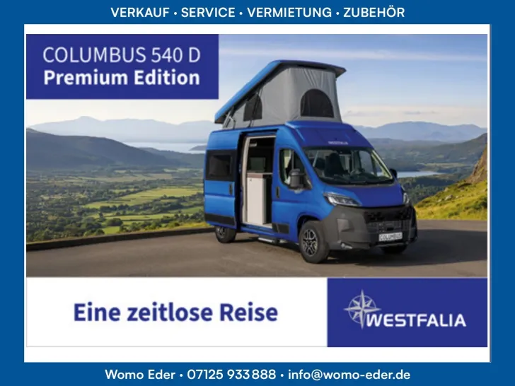 Fahrzeugbild Westfalia Columbus 540 D 140 PS Automatik PREMIUM EDITION #1