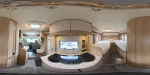 360° Innenansicht LMC V 643 G, 65 Years, Solar, SAT, TV, Markise