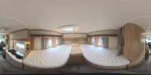 360° Innenansicht LMC V 643 G, 65 Years, Solar, SAT, TV, Markise
