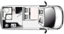 Grundriss Tag Westfalia Club Joker Urban T5 Verkauf an Wiederverkäufer!!