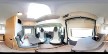 360° Innenansicht Sunlight Adventure Cliff 602 Automatik, Markise, Multimedia