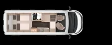 Grundriss Tag Knaus BoxLife 630 ME Platinum Selection Mietfahrzeug Verfügbar 11.2026