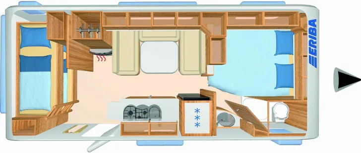 Grundriss Tag Hymer Eriba Eriba Exciting 560 Family