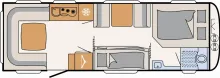 Grundriss Tag Dethleffs Summer Edition 730 FKR *Modell 2027**ab Okt.26