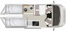 Grundriss Tag Karmann Mobil Davis Lifestyle DA 600 LS CONCEPT*AUTOMATIK*