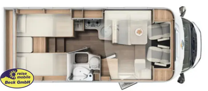 Grundriss Tag Carado T 338 pro+ Beck Clever Deals