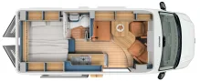 Grundriss Tag Hymer Eriba Car 600 Exportrückläufer