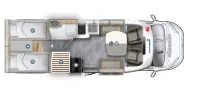 Grundriss Tag Eura Mobil Profila T 720 EF Maxi Chassis, 5Jahre Garantie