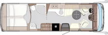 Grundriss Tag Concorde Credo 840 LI