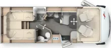 Grundriss Tag Malibu I 450 RB-LE comfort 4.2t Anhängerkupplung