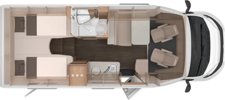 Grundriss Tag Knaus Sky TI 650 MEG Platinum Selection ab 09/2026