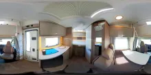 360° Innenansicht Carado pro A 132 Markise, Fahrradträger