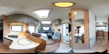 360° Innenansicht Carado T 328 Pro+, Automatik, LTE, TV, Solar, 3. Bett