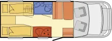 Grundriss Tag Dethleffs Advantage Edition T 6511 *150 PS*SAT*TV*Markise*