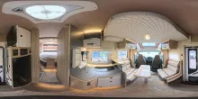 360° Innenansicht Mobilvetta Kea P90, SAT, TV, Luftfeder