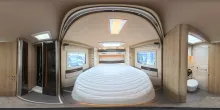 360° Innenansicht Mobilvetta Kea P90, SAT, TV, Luftfeder