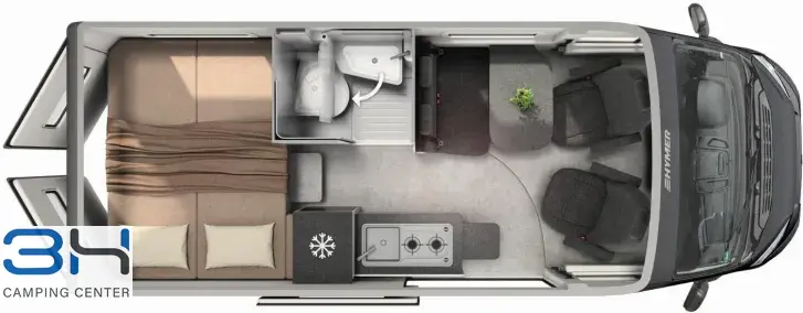 Grundriss Tag Hymer Redwood 601