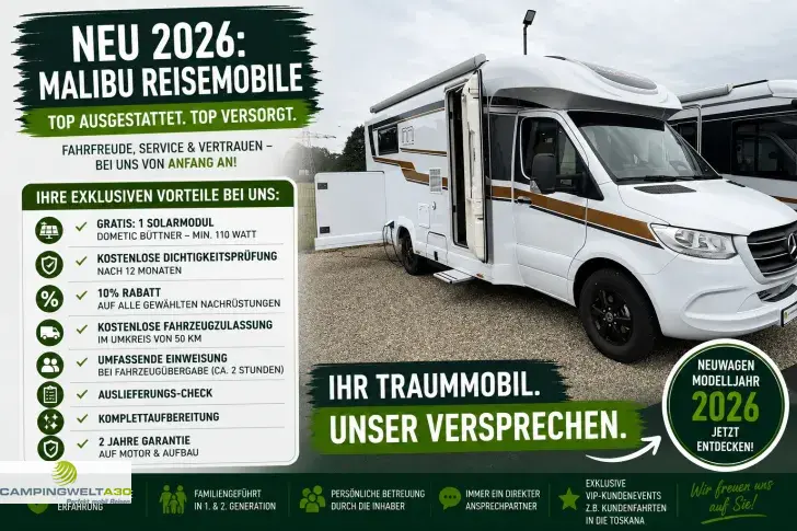 Fahrzeugbild Malibu T 480 RB-QB comfort 4.2t MB*2026*MARKISE* #1