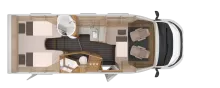 Grundriss Nacht Knaus Sky TI 700 MEG IC-Line Automatik|S7-Fenster|Markise