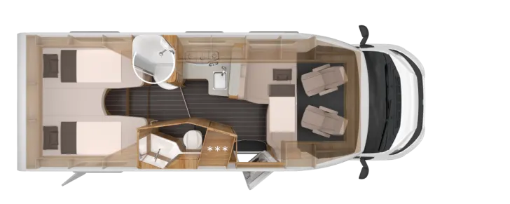 Grundriss Nacht Knaus Sky TI 700 MEG IC-Line Automatik|S7-Fenster|Markise