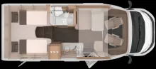 Grundriss Tag Knaus L!VE WAVE 650 MEG Black Selection 140 PS Automatik
