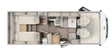 Grundriss Tag Carado I 447 Pro+ 180 PS Automatik