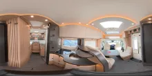 360° Innenansicht Malibu T 450 RB LE Fiat Lithium NOMOS 4,2 Luftfeder