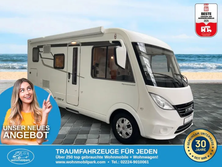 Fahrzeugbild Hymer Exsis I 504/1.Hand/Festbett+Hubbett/FINANZIERUNG #1