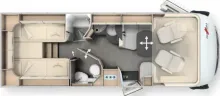 Grundriss Tag Malibu I 450 RB LE comfort MJ26 Abverkauf!
