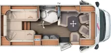 Grundriss Tag Carthago C1-tourer T 143 KB-LE comfort 4.2t MB*170PS*4,2to.