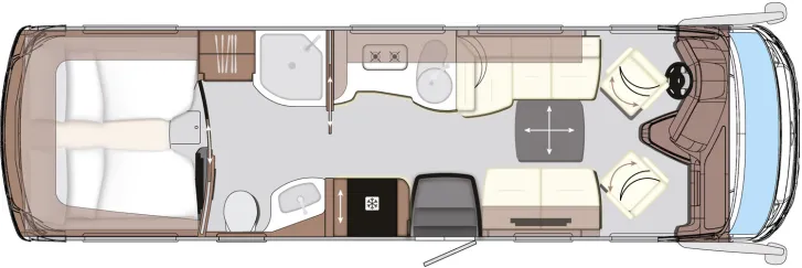 Grundriss Tag Concorde Charisma 860 LI Mirror Cam & Birdview