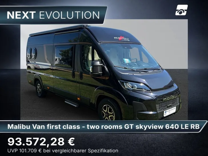 Fahrzeugbild Malibu Van first class - two rooms GT skyview 640 LE RB Fiat (768) #4