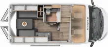 Grundriss Tag Sunlight Vanlife 540 Verfügbar ab Ende 2026