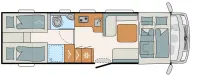Fahrzeugbild Dethleffs XL Integriert I 7812-2 Modell 2026 Hubstützen #1