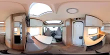 360° Innenansicht Carado V 132 Pro+, Solar, LTE, TV