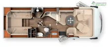 Grundriss Tag Carthago chic e-line 50 LE DA Alde Heizung