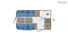 Grundriss Tag Hobby Beachy 360 Modell 2026