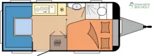 Grundriss Tag Hobby De Luxe 460 UFe InterCaravaning Sondermodell